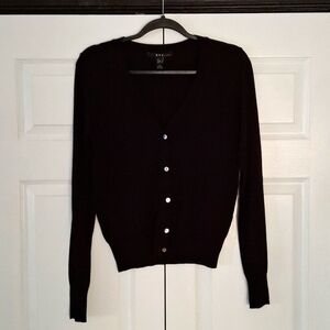 MNG Black Button Cardigan